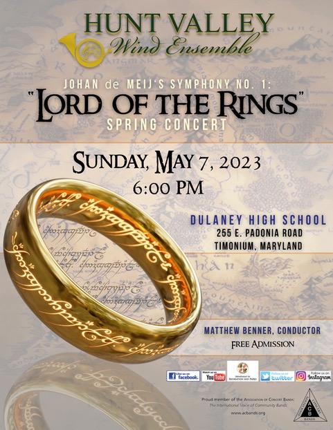 Hunt Valley Wind Ensemble's Lord of the Rings-inspired spring concert.